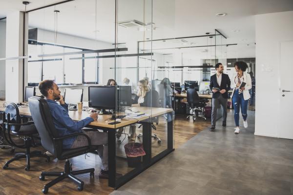 office with people working