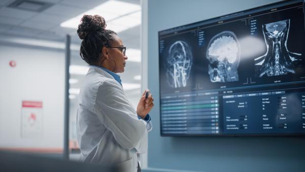 doctor checking a X-ray