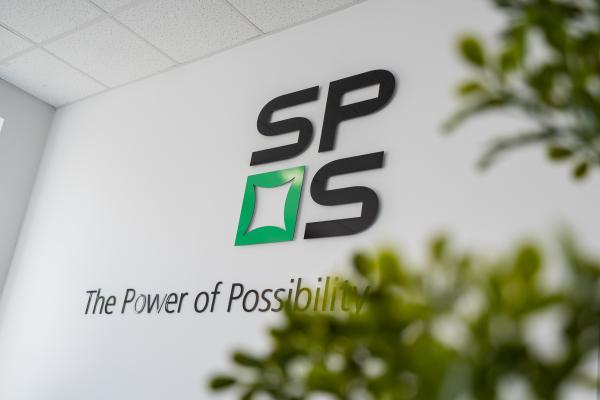 sps logo on a wall