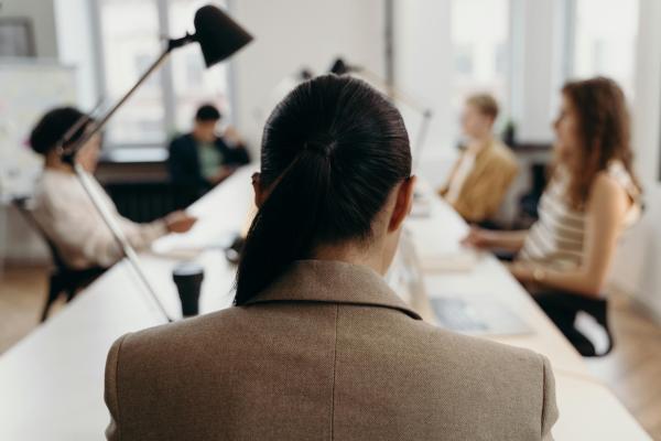 a group of woman in a meeting